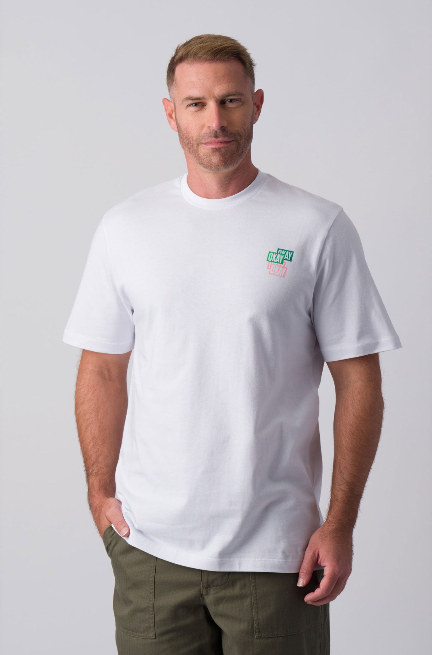 White Multi Logo Tee