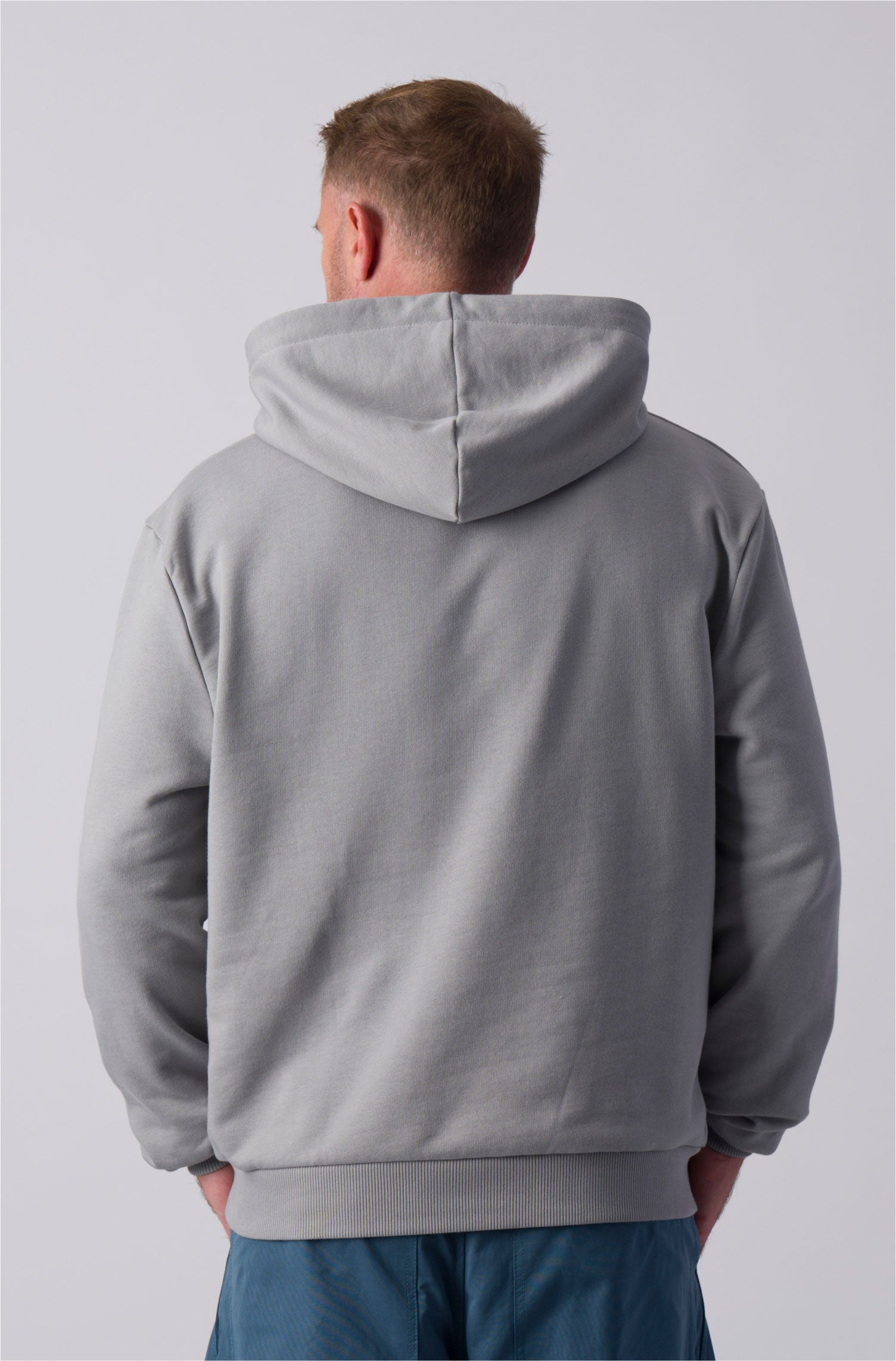 Grey Slogan Hoodie